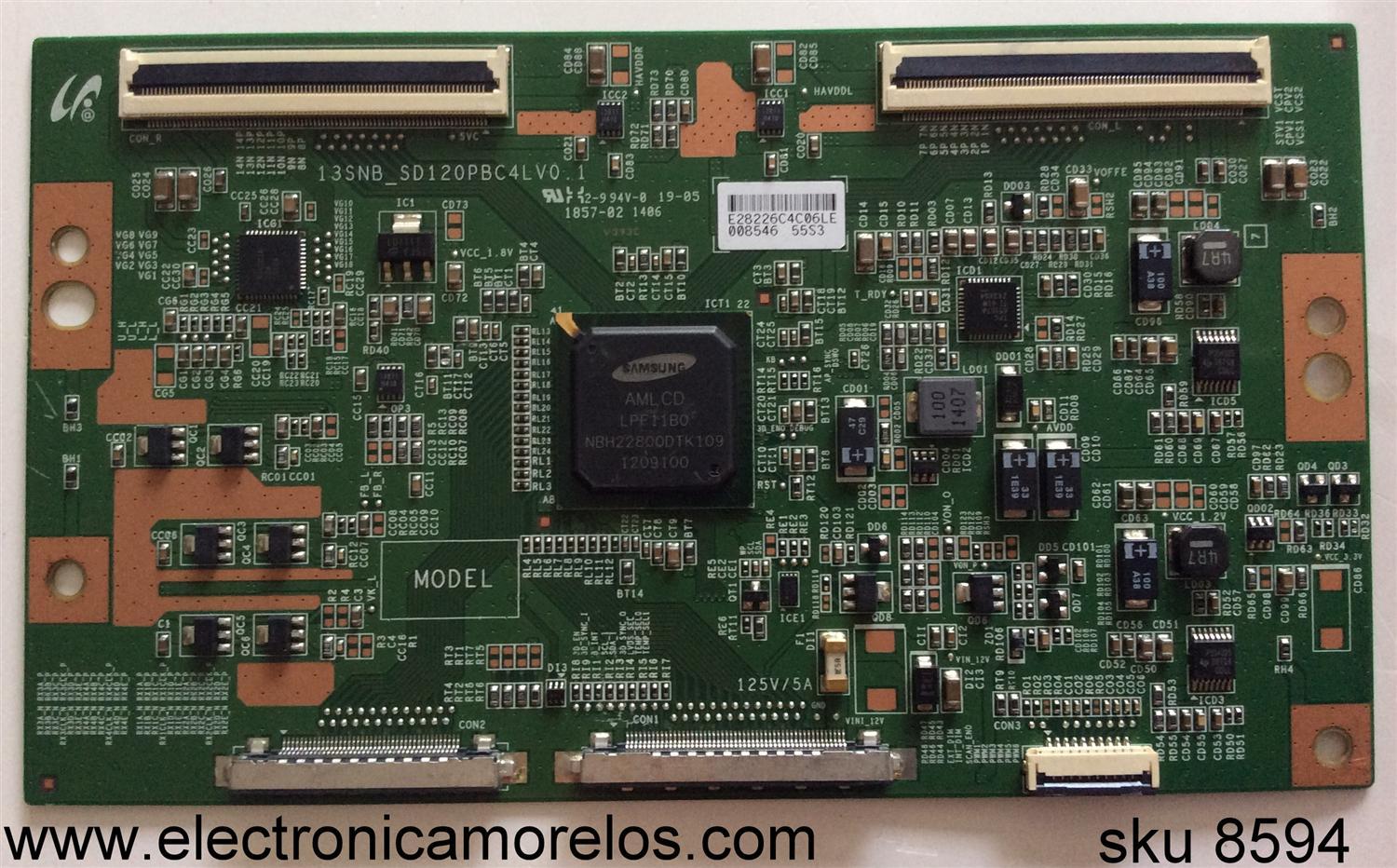 T-CON / RCA LJ94-28226C / 28226C / 13SNB_SD120PBC4LV0.1 / PANEL LSC550HQ04-12V / MODELOS LED55G55R120Q / LED55C55R120Q