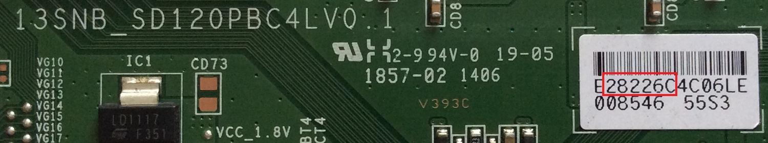 T-CON / RCA LJ94-28226C / 28226C / 13SNB_SD120PBC4LV0.1 / PANEL LSC550HQ04-12V / MODELOS LED55G55R120Q / LED55C55R120Q - Imagen 2