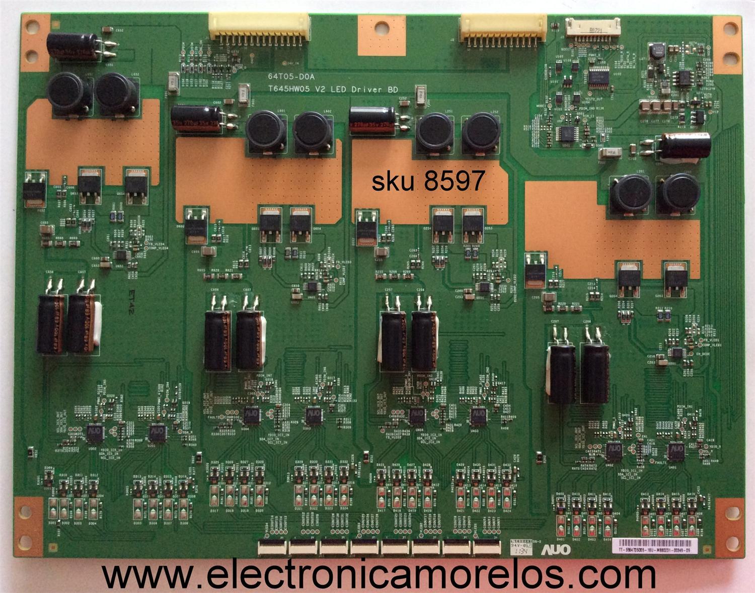 LED DRIVER / VIZIO 55.64T05.D05 / 5564T05D05 / 64T05-D0A / T645HW05 V2 / MODELO M3D650SV LATAMEAN	