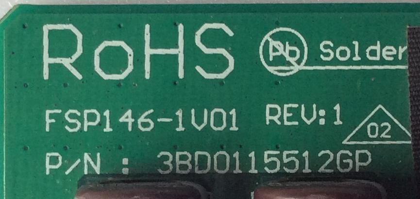 LED DRIVER / VIZIO 0500-0705-0070 / 050007050070 / FSP146-1V01 REV:1 / 3BD0115512GP / PANEL LC470DUS (SC)(M3) / MODELO XVT3D474SV - Imagen 3