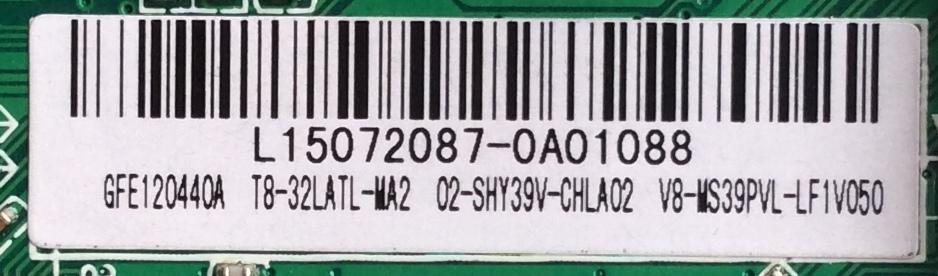 MAIN FUENTE PARA TV PIONEER T8-32LATL-MA2 / TP.MS3393T.PB710 / 02-SHY39V-CHLA02 / MS39PV / PANEL ST3151A05-B / MODELO PLE-3205HD - Imagen 2