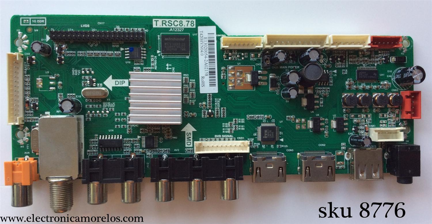MAIN / RCA E13020054 / T.RSC8.78 / RE010C878LNA1 / 42RE010C878LNA1-D1 / MODELO LED42C45RQD	