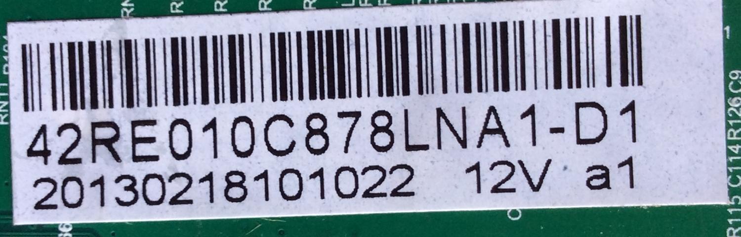 MAIN / RCA E13020054 / T.RSC8.78 / RE010C878LNA1 / 42RE010C878LNA1-D1 / MODELO LED42C45RQD	 - Imagen 2