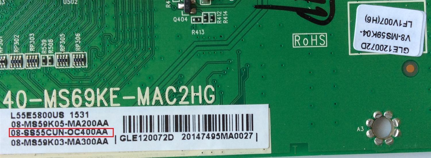 MAIN / TCL 08-SS55CUN-OC400AA / 08-MS59K05-MA200AA / 08-MS59K03-MA300AA / 40-MS69KE-MAC2HG /	 - Imagen 2