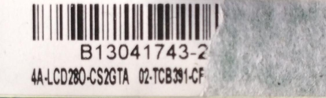 MAIN / TCL B13041743 / T.MS3391.73 / 4A-LCD280-CS2GTA / 02-TCB391-C	/ MODELO 28'' - Imagen 2