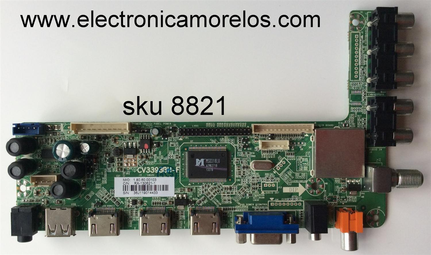 MAIN / SEIKI 36J1190 / CV3393BH-F / 1.80.60.00103 / RX-130621-1 / PANEL`S D500D003 / T500HVN04.0 / MODELOS ELEFT502 / SE50FY28 5010M