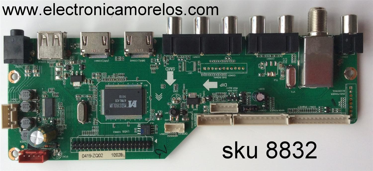 MAIN / RCA 55120RE01M3393LNA35-D1 / LD.M3393.B / 20140429004623 12V a1 / 140419 / 20140429004623 / MODELO LED55G55R120Q