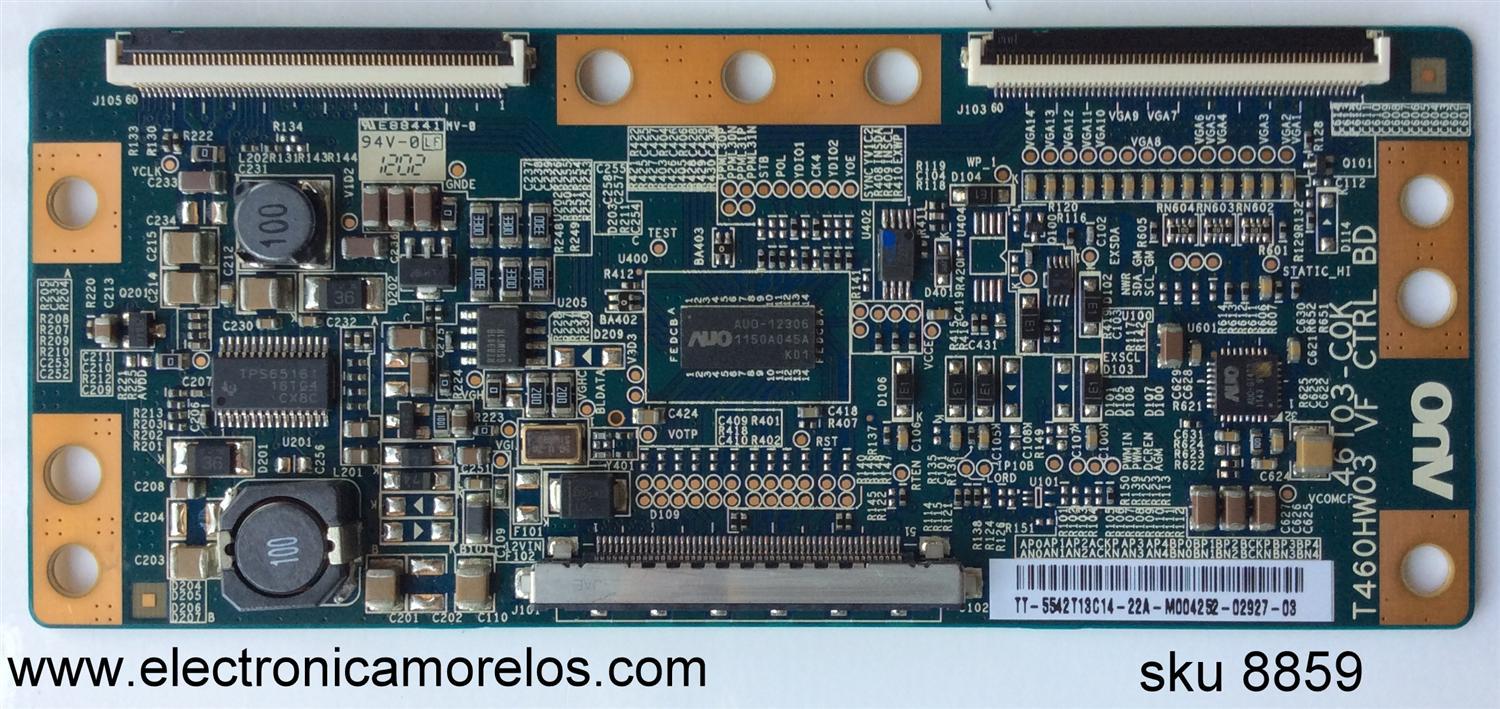 T-CON / HISENSE 55.42T13.C14 / 5542T13C14 / T460HW03 / 46T03-C0K / DISPLAY T420HW08V.V9 / MODELO F42K20E / 42K26