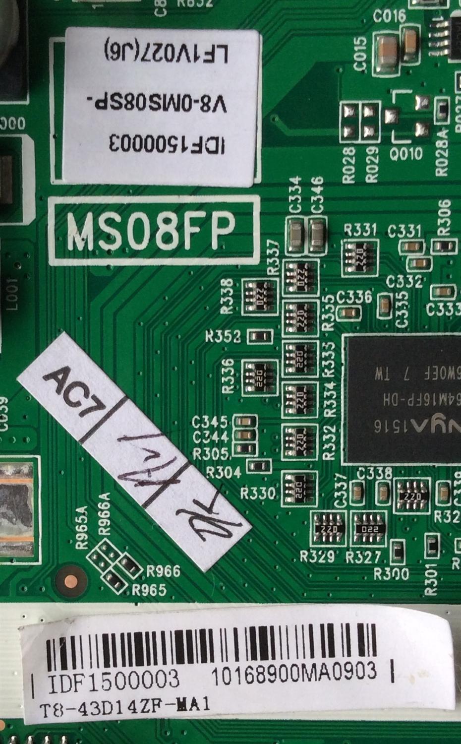 MAIN / FUENTE / (COMBO) / TCL V8-0MS08SP-LF1V027(J6) / IDF1500003 / 40-MS08FP-MAC2HG / T8-43D14ZF-MA1 / MODELO 43''	 - Imagen 2