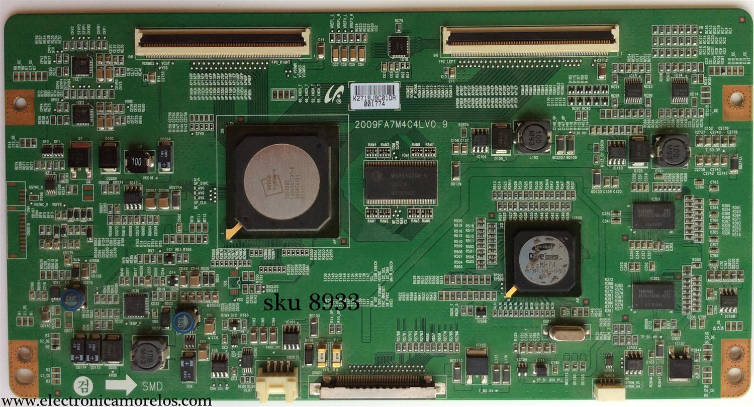 T-CON / SAMSUNG BN81-02362A / 2009FA7M4C4LV0.9 / 2719J / MODELO UN55B7000WFXZA	