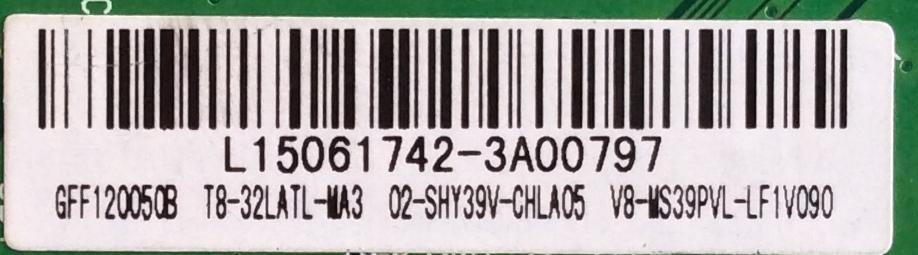 MAIN FUENTE (COMBO) PARA TV TCL / NUMERO DE PARTE L15061742 / TP.MS3393T.PB710 / MS39PV / GFF120050B / T8-32LATL-MA3 / 02-SHY39V-CHLA05 / V8-MS39PVL-LF1V090 / MODELO 32'' - Imagen 2