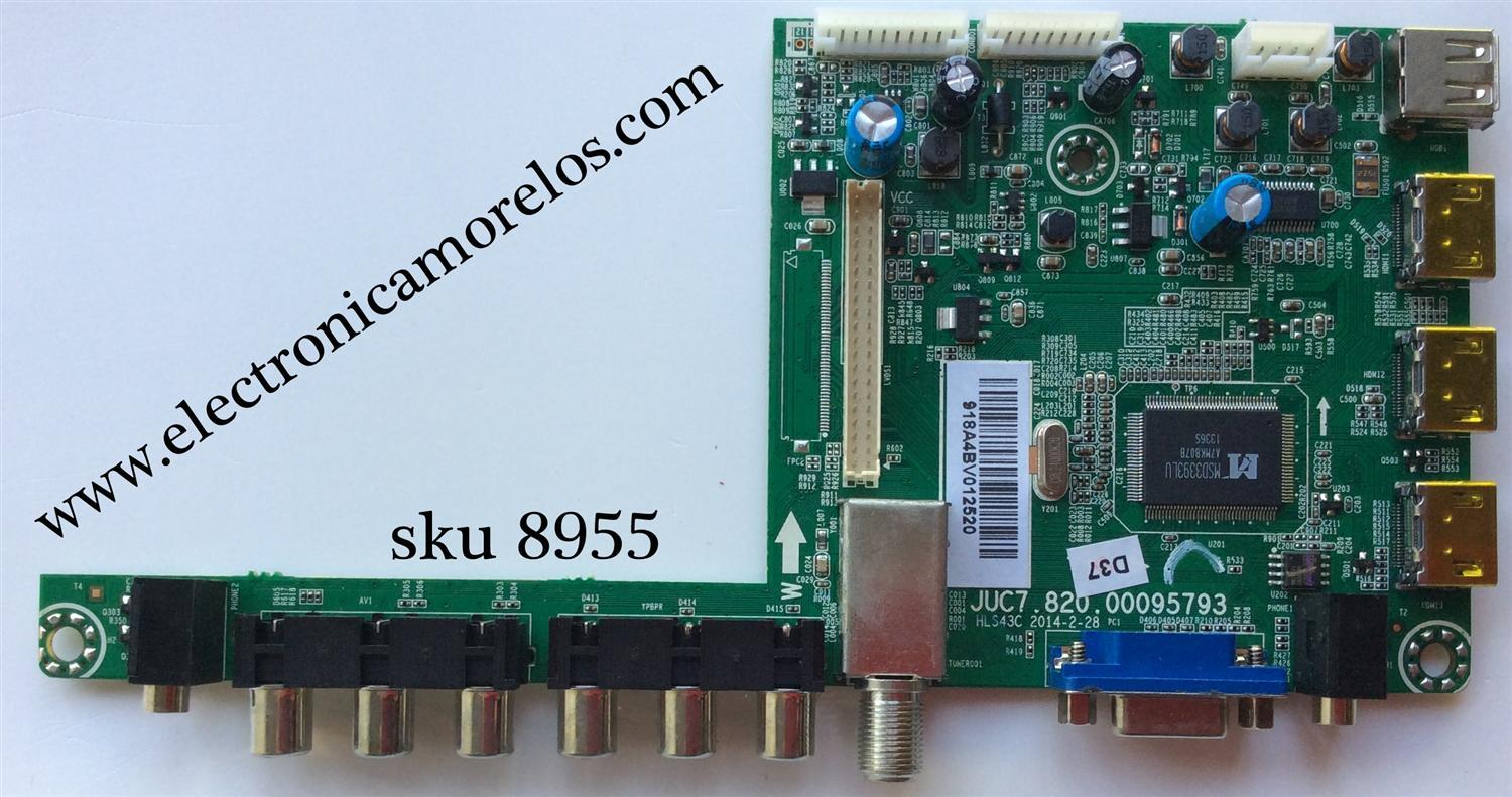 MAIN / HITACHI JUC7.820.00095793 / 918A4BV / 918C4BV / HLS43C / PANEL M420F13-E1-L(G1) / MODELO LE42H508