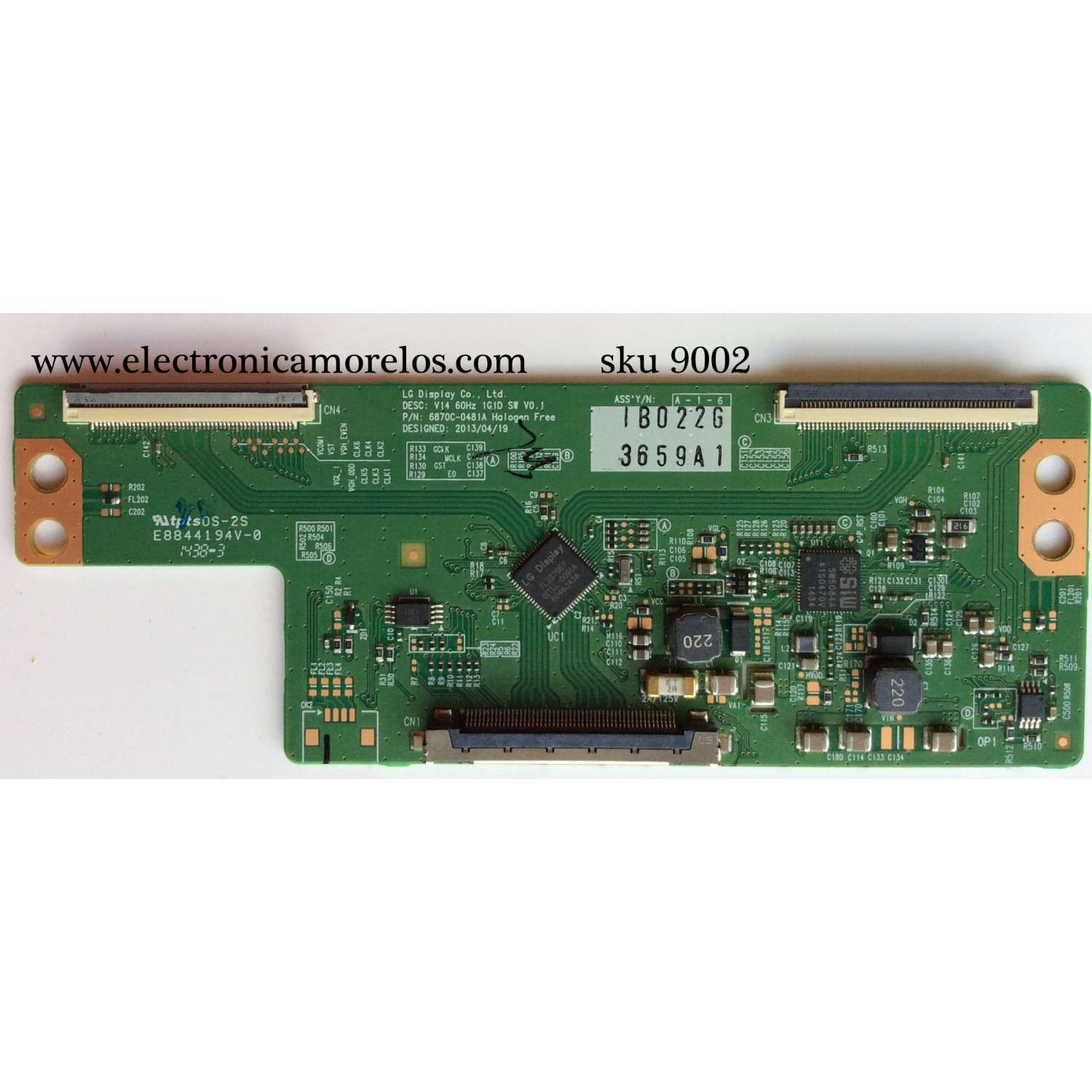T-CON 6871L-3659A / 3659A / 6870C-0481A / MODELO 47LB5800-UG.AUSWLJR / 47LB5800-UG.BUSWLJR / 47LB6100-UG.BUSWLJR