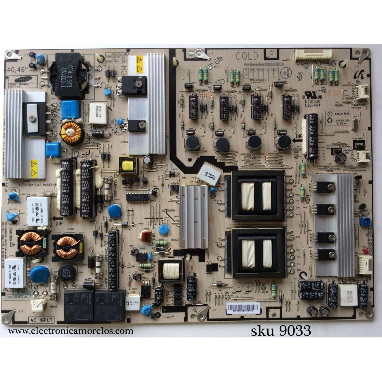 FUENTE DE PODER PARA TV PHILIPS / NUMERO DE PARTE UPBPSP0SM001 / 2820A / HPLD460A / MODELOS 40PFL7505D/F7 DS1 / 40PFL7705D/F7 DS1 / 40PFL7705DV/F7 DS1 / 46PFL7505D/F7 YA1 / 46PFL7705D/F7 YA1 / 46PFL7705DV/F7 YA1