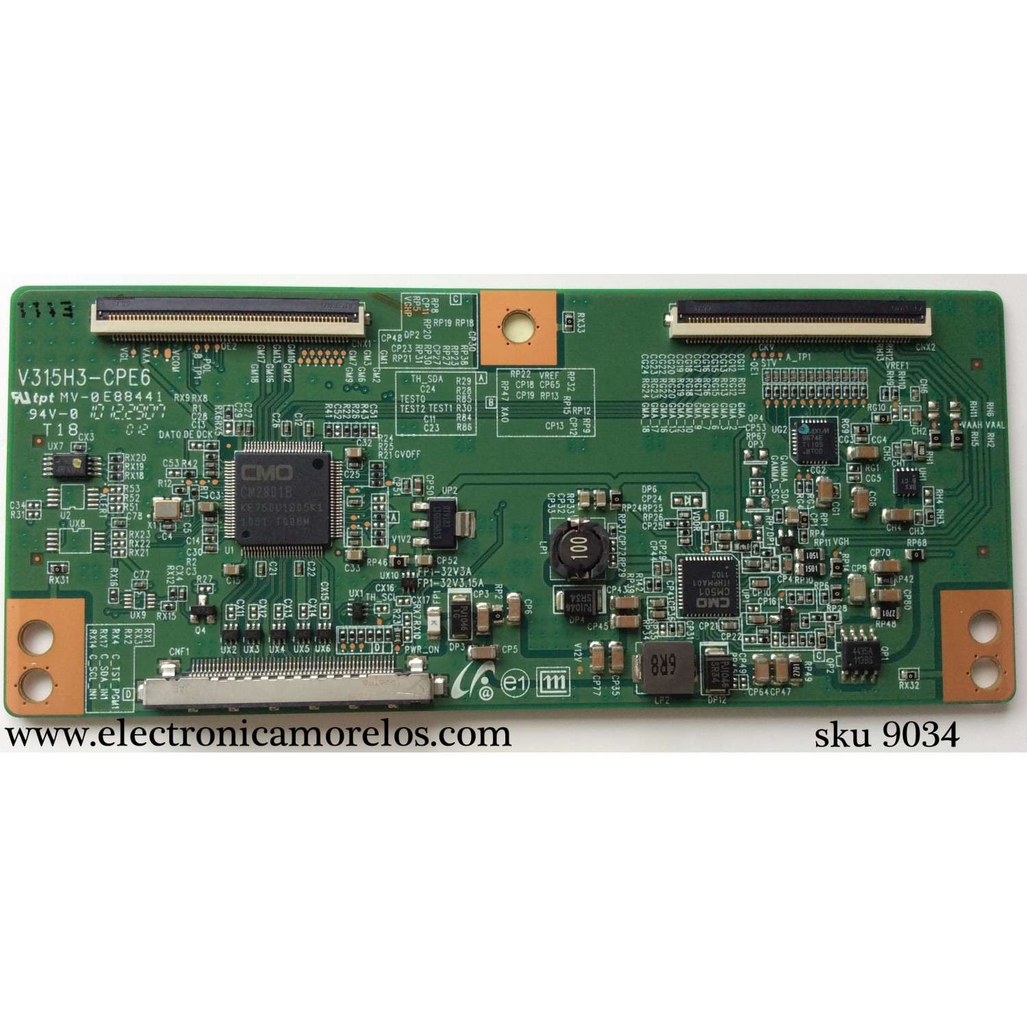 T-CON / TOSHIBA 35-D058413 / V315H3-CPE6 / PANEL V400HJ2-LE2 REV C1 / MODELOS 40SL412U / 40S51U	