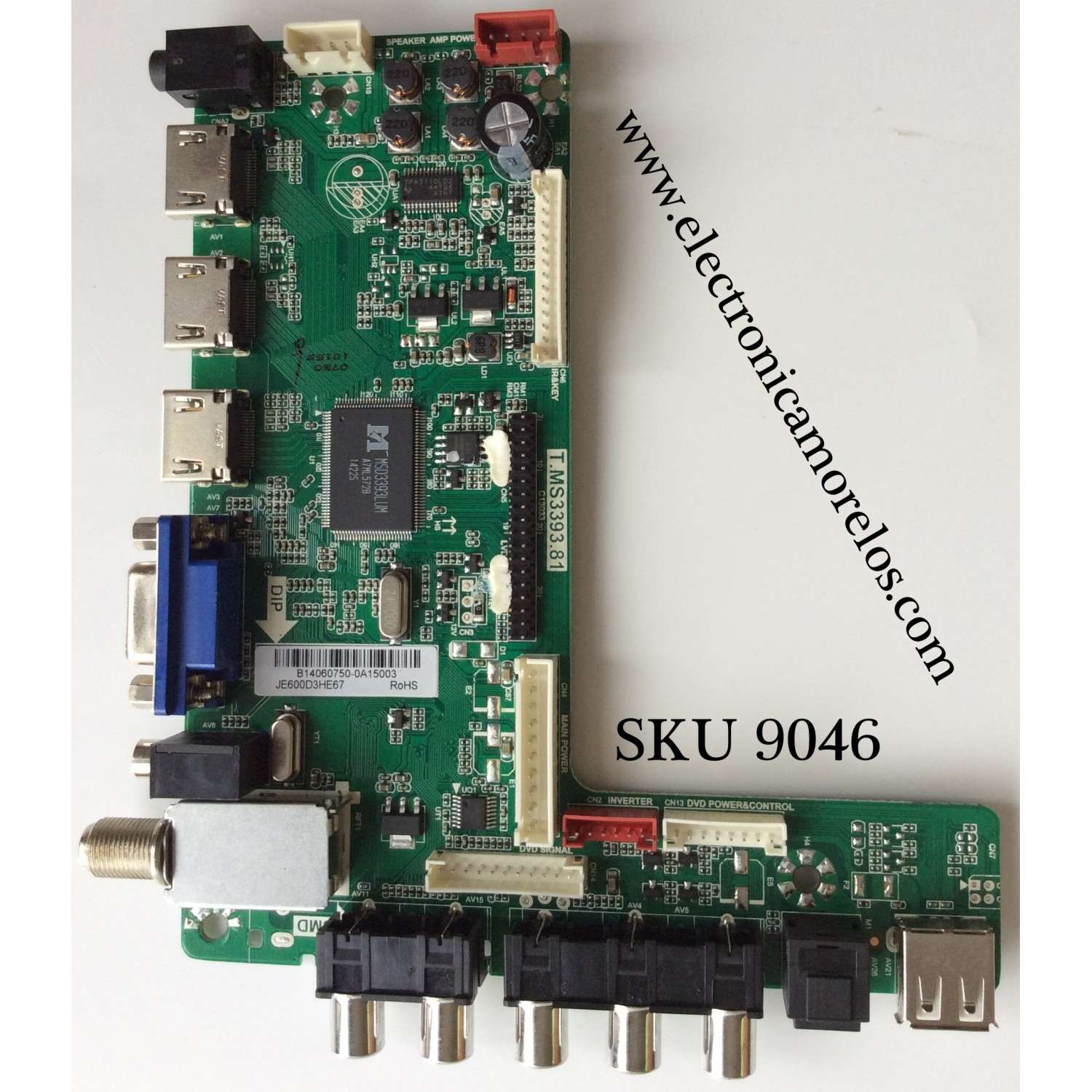 MAIN / ELEMENT B14060750 / SY14296-1 / T.MS3393.81 / JE600D3HE67 / MODELO ELEFW606	