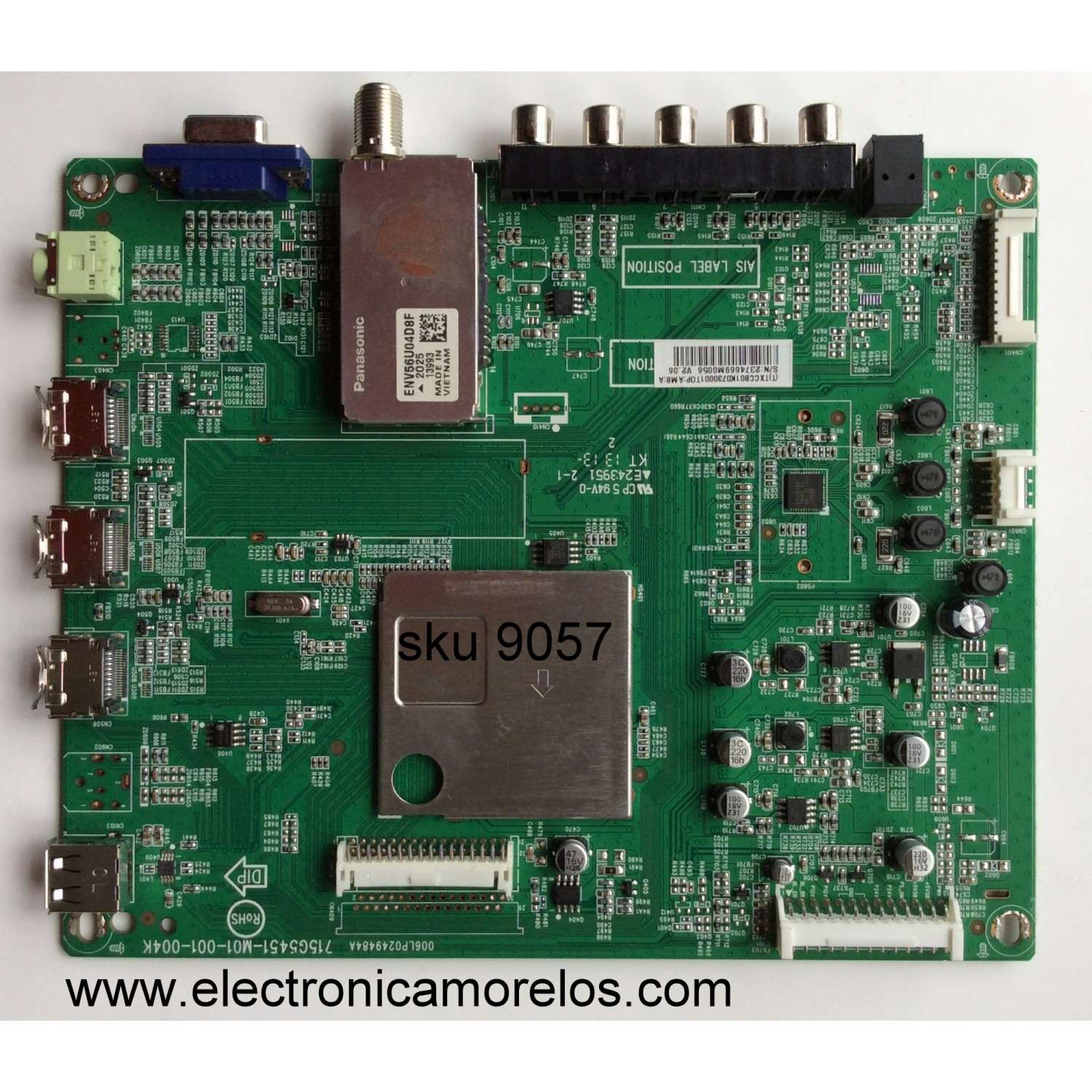 MAIN / SANYO 756TXCCB01K073 / TXCCB01K073 / TXCCB01K0730001 / TXCCB01K0730000 / 715G5451-M01-001-004K / MODELO FVM4612 P46142-03	
