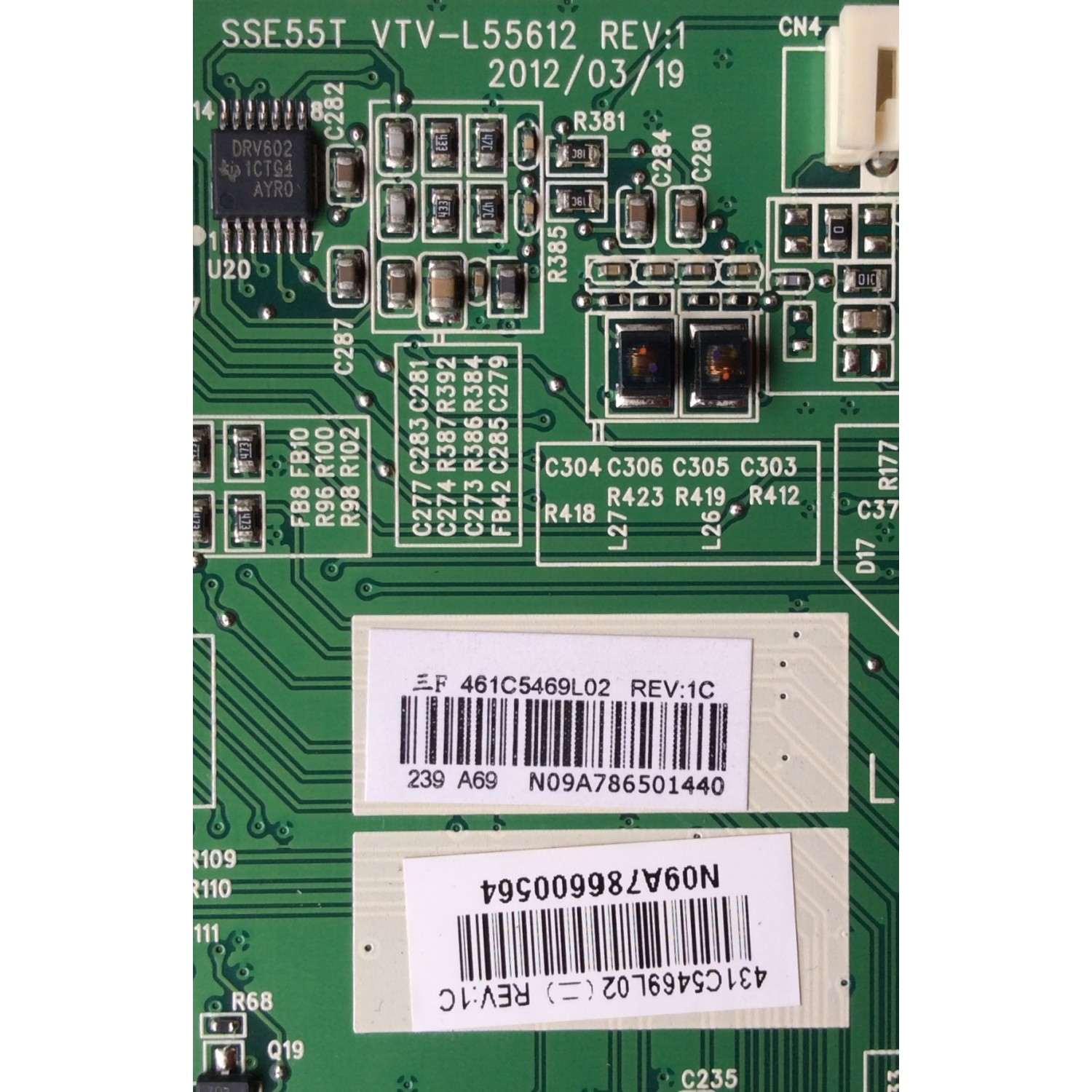 MAIN / SANYO 431C5469L02 / 461C5469L02 / VTV-L55612 / SSE55T / MODELO DP55441 P55441-03	 - Imagen 2