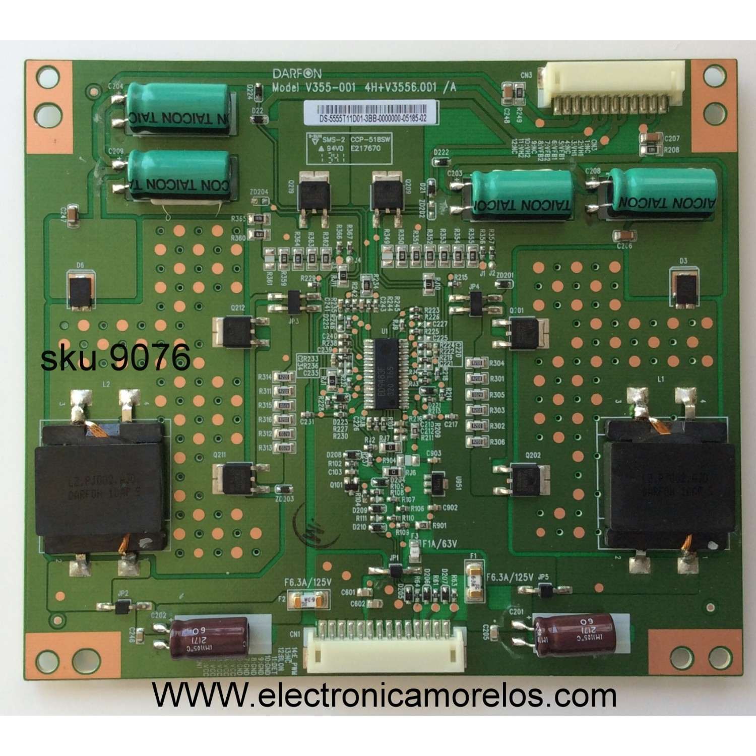 LED DRIVER / SANYO 55.55T11.D01 / 5555T11D01 / V355-001 / 4H+V3556.001/A / MODELO DP55D33 P55D33-00	