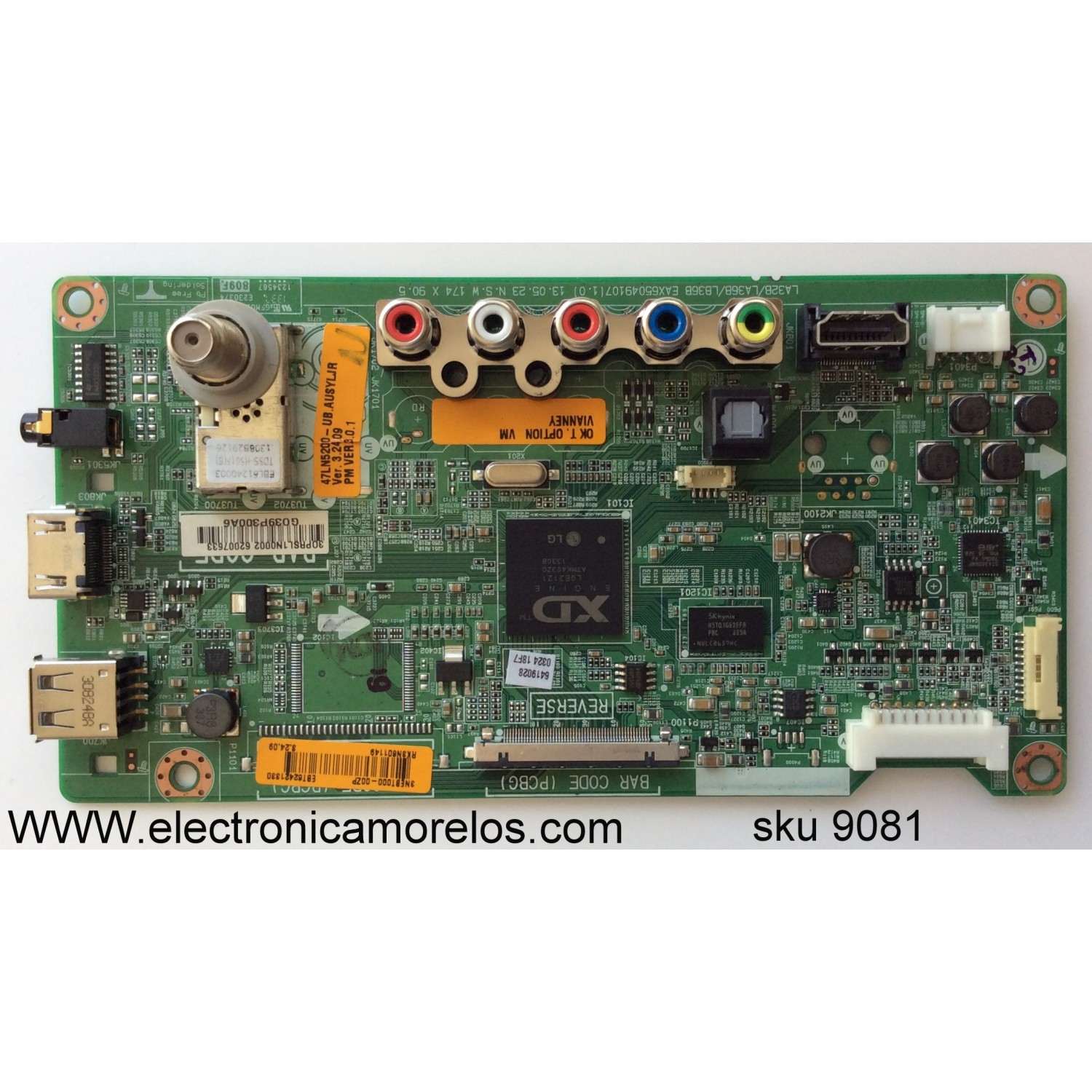 MAIN / LG EBT62421330 / EAX65049107(1.0) / 62007633 / PANEL LC470DUE (SF)(R1) / MODELOS 47LN5200-UB.BUSYLJR / 47LN5200-UB AUSYLJR