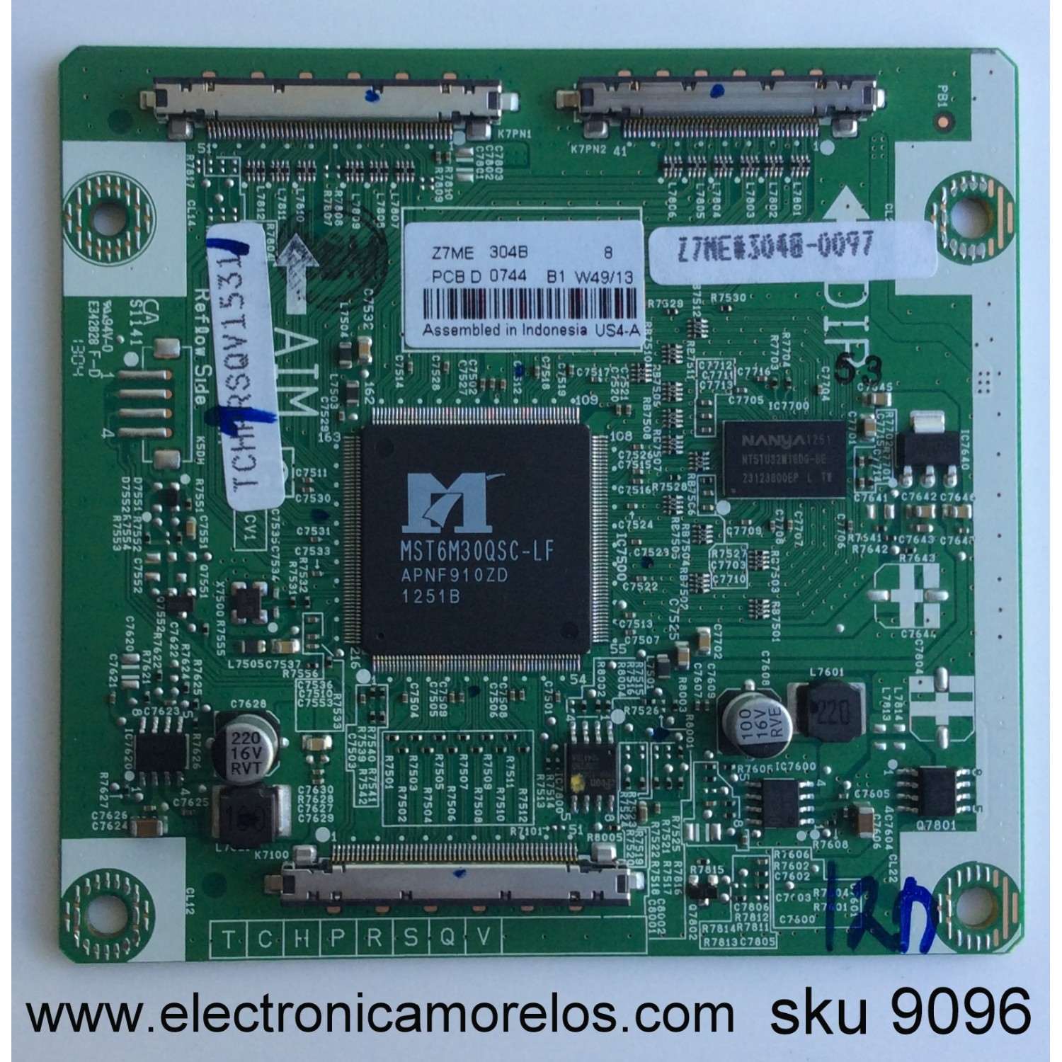 TARJETA DIGITAL PARA TV SANYO / NUMERO DE PARTE Z7ME / 1LG4B10Y118A0 Z7ME / 1LG4B10Y118A0 / 1LG4B10Y118AA / PANEL T550HVN04.0 / MODELO DP55D33 P55D33-02