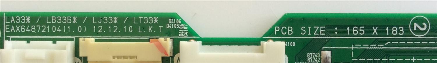 MAIN PARA TV LG / NUMERO DE PARTE EBT62387716 / EAX64872104 / EBR76643206 / EAX64872104(1.0) / PARTE SUSTITUTA EBT62387754 / PANEL LC500DUE (SF)(R2) / MODELOS 50LN5700-UH / 50LN5750-UH / 50LN5750-UH.BUSYLJR / 50LN5700-UH.AUSYLJR / 50LN5700-UH.BUSYLJR - Imagen 2