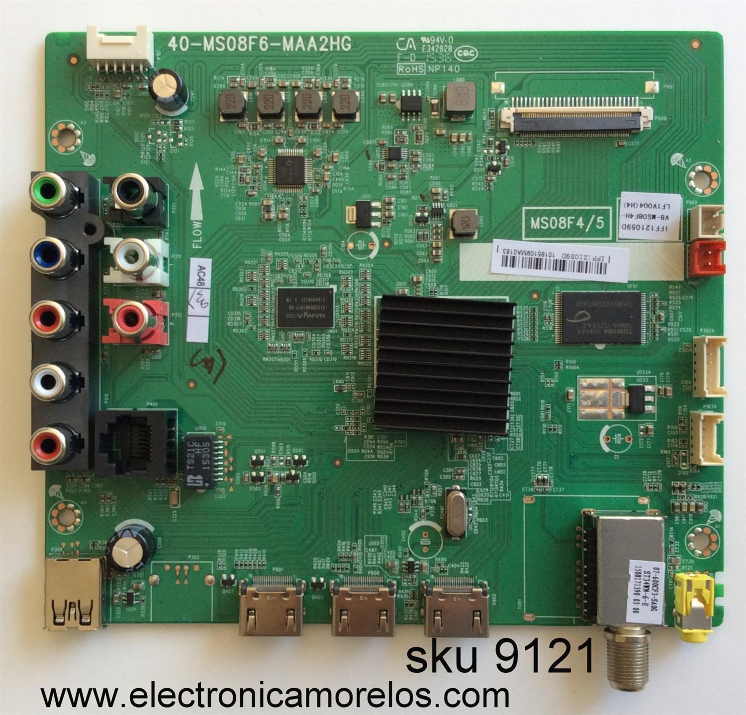 MAIN / TCL V8-MS08F4H-LF1V004(H4) / IFF121059D / MS08F4/5 / 40-MS08F6-MAA2HG	