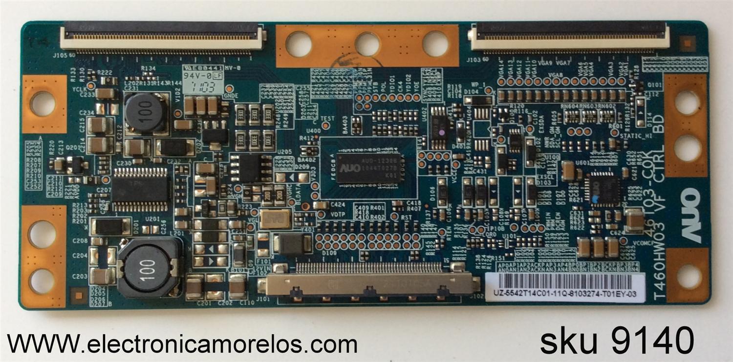 T-CON / LG 55.42T14.C01 / 5542T14C01 / T460HW03 / 46T03-C0K / MODELO 42LK450-UB / PANEL T420HW09 V.0, T420HW09 V.1	