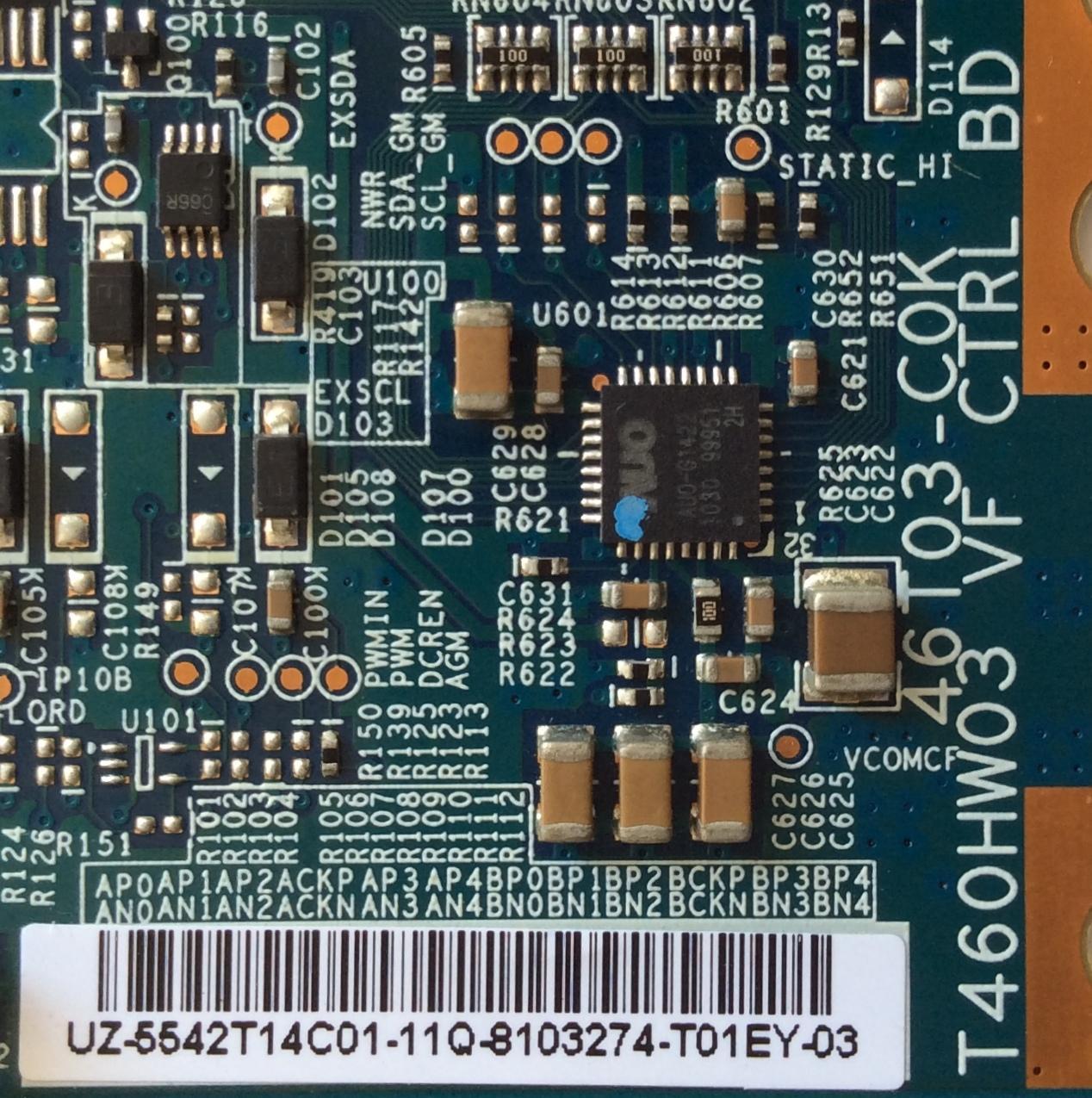 T-CON / LG 55.42T14.C01 / 5542T14C01 / T460HW03 / 46T03-C0K / MODELO 42LK450-UB / PANEL T420HW09 V.0, T420HW09 V.1	 - Imagen 2
