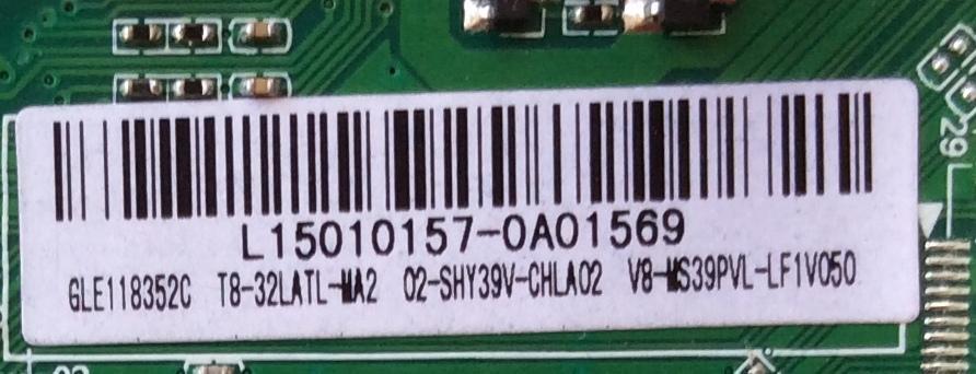 FUENTE / MAIN / TCL L15010157 / GLE118352C / T8-32LATL-MA2 / V8-MS39PVL-LF1V050 / TP.MS3393T.PB710 / MS39PV / MODELO 32''	 - Imagen 3