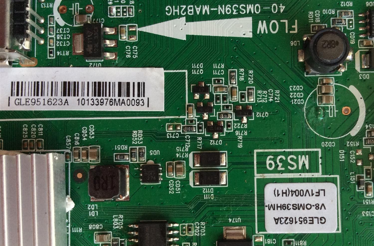 MAIN / TCL GLE951623A / V8-OMS39HM-LF1V004(H1) / V8-0MS39HM-LF1V004(H1) / MS39 / 40-OMS39N-MAB2HG	/ MODELO 40'' - Imagen 2
