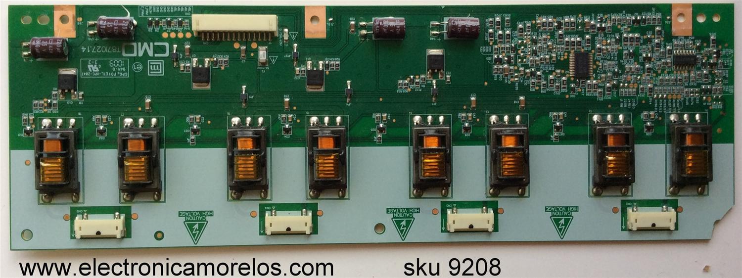 BACKLIGHT INVERTER / HITACHI 27-D031282 / 1260B2-4UB-A101B / T871027.14 / MODELO L26D103 / PANEL V260B2-L01 REV:C1	