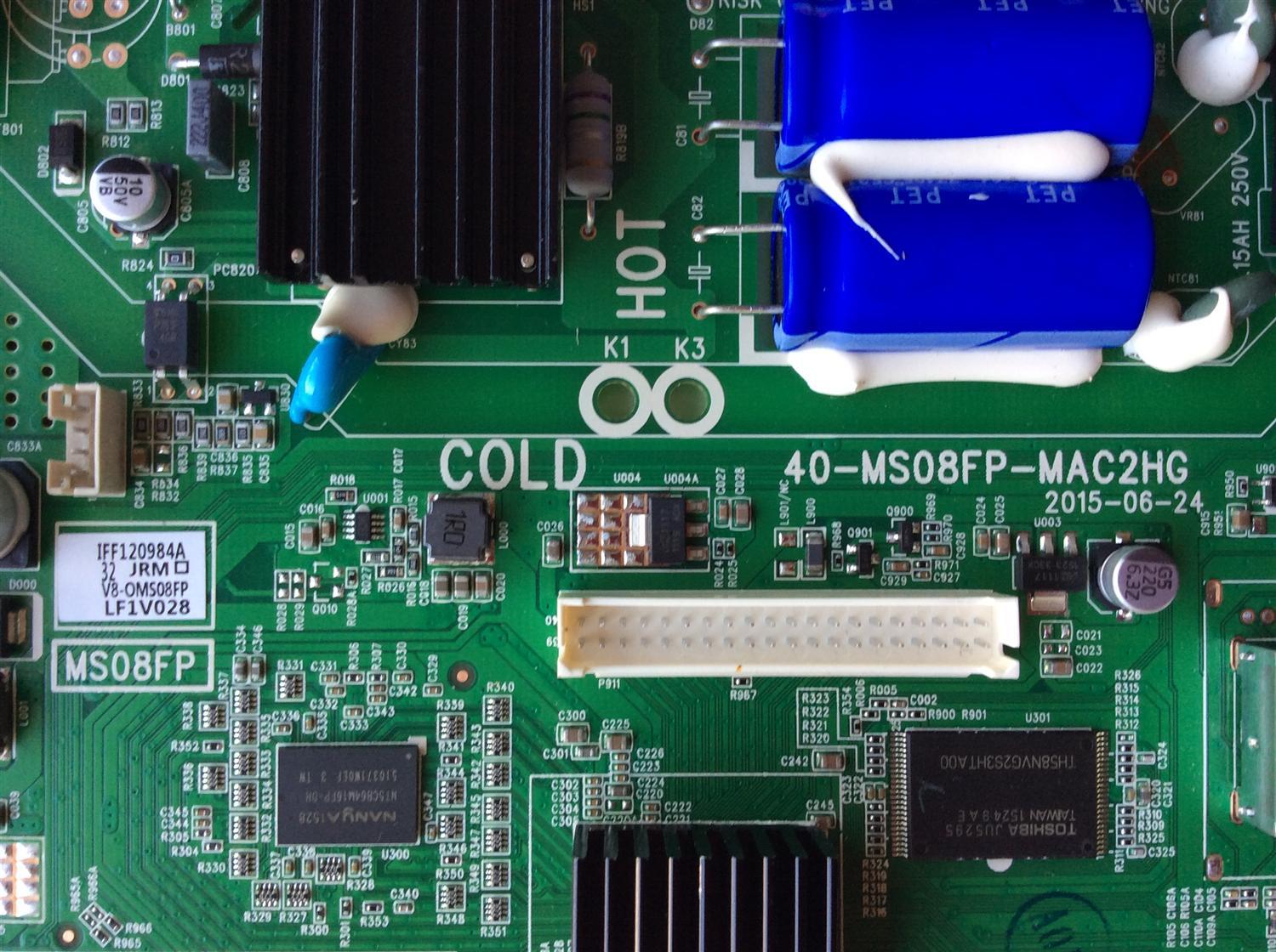 FUENTE  MAIN  (COMBO)  PARA TV TCL  NUMERO DE PARTE  V8-OMS08FP-LF1V028 / 40-MS08FP-MAC2HG / MS08FP / IFF120984A / L32D2740 - Imagen 2