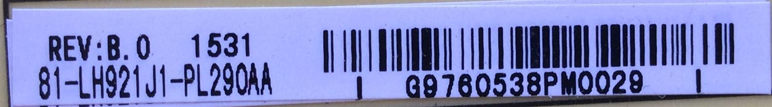 FUENTE DE PODER / TOSHIBA  81-LH921J1-PL290AA / 81-LH921J1-PL290AA / 40-LH9211-PWB1XG / MODELO L50E5800US  - Imagen 2
