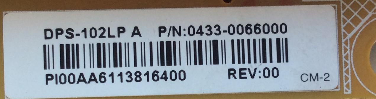 FUENTE DE PODER / SONY 0433-0066000 / DPS-102LP / DPS-102LPA / MODELO CECH-ZED1U / 24''	 - Imagen 2