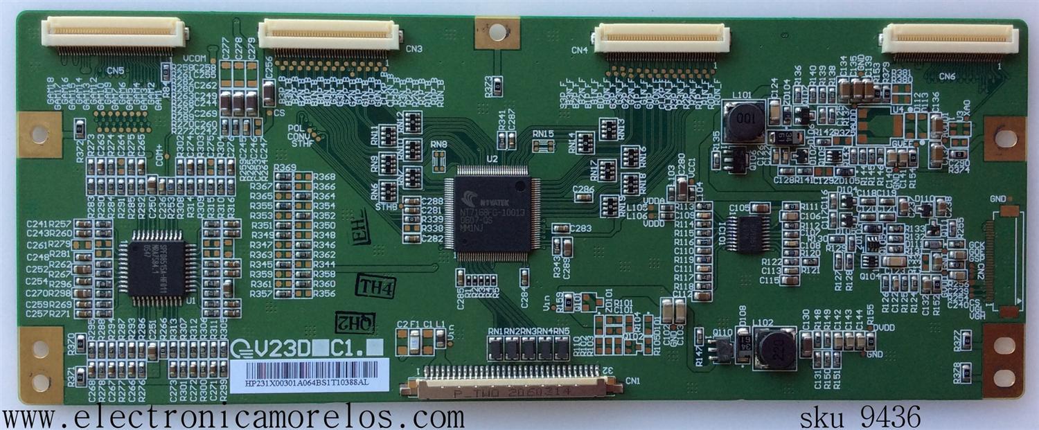 T-CON / PHILIPS HP231X00301A / V23DC1 / MODELO 23PF5320/28	