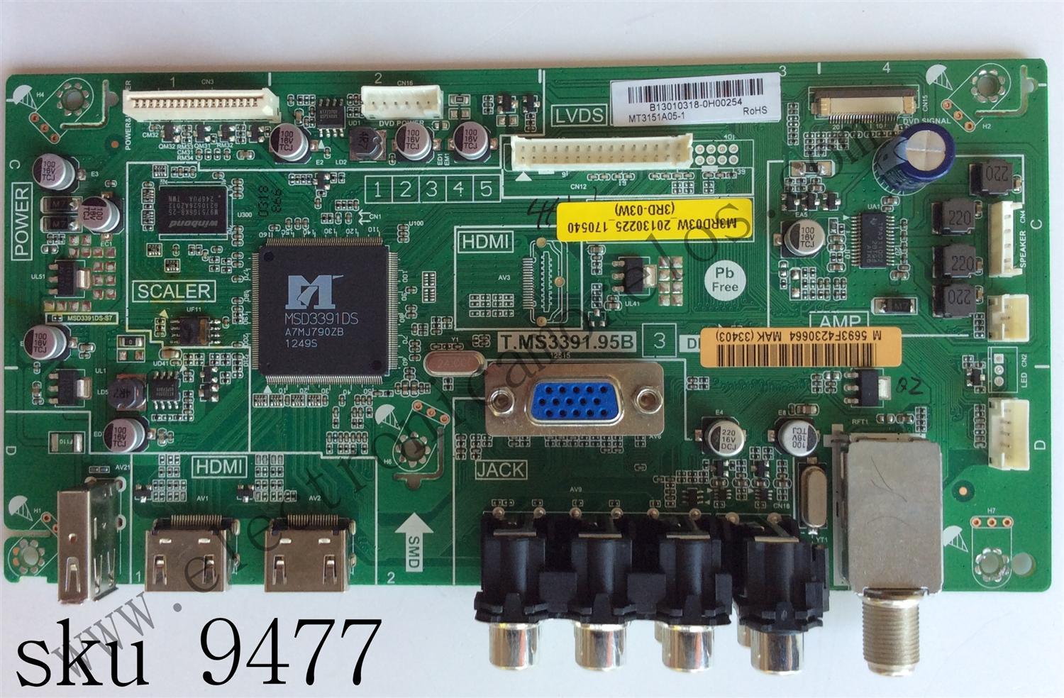 MAIN / JVC B13010318 / T.MS3391.95B / MT3151A05-1 / MODELO LT-32DE73 / PANEL ST3151A051LED OR3	
