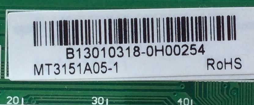 MAIN / JVC B13010318 / T.MS3391.95B / MT3151A05-1 / MODELO LT-32DE73 / PANEL ST3151A051LED OR3	 - Imagen 2