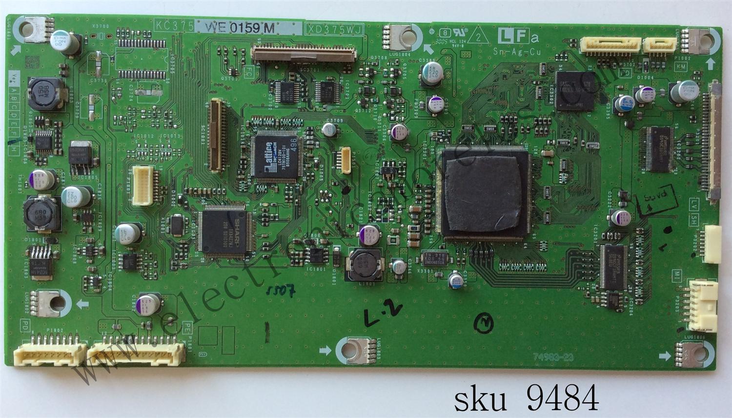 T-CON / SHARP DUNTKD375FM01 / KC375 / XD375WJ / MODELO LC-26DA5U / PANEL LK255T3LZ40	