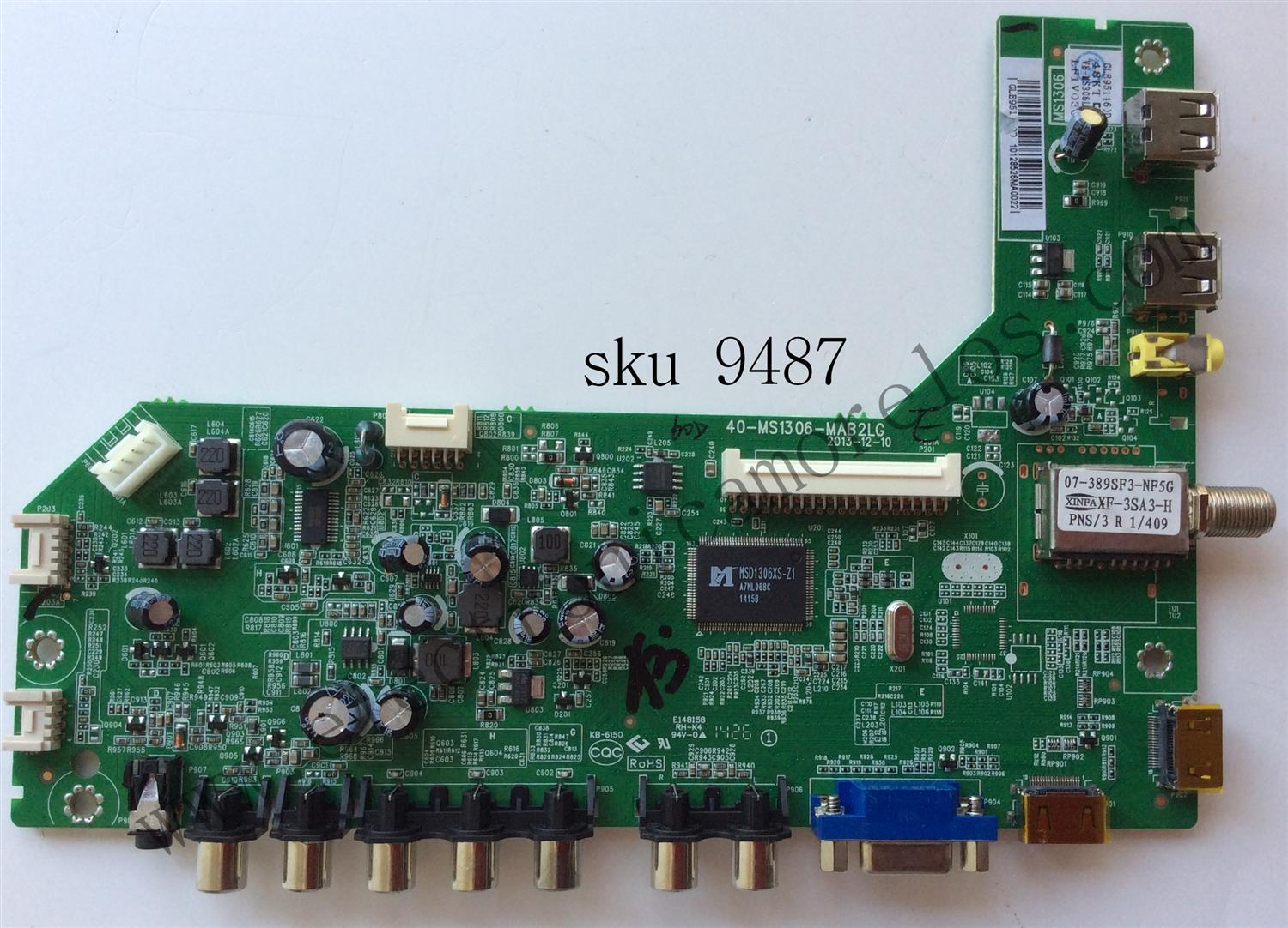MAIN PARA TV  TCL NUMERO DE PARTE  V8-MS306LA-LF1V030 / GLE951560D / 40-MS1306-MAB2LG / MS1306 / MODELO DE 48''	