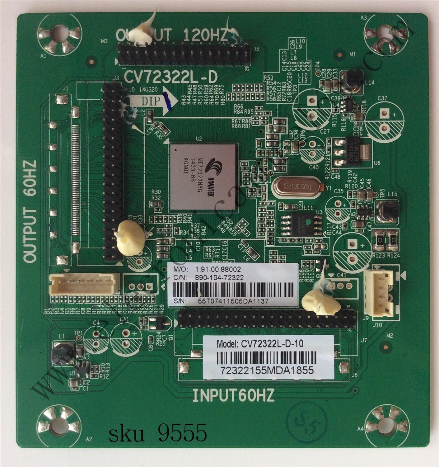 TARJETA DIGITAL / SHARP 890-104-72322 / CV72322L-D / 1.91.00.88002 / 47H0875 / 48H0894 / PANEL´S T480-OCL-DLED / T395HJ-PE1-DY1 / MODELOS ELEFS403S / DWM48F1Y1-C TW-01001-S0448E / LC-60LE644U