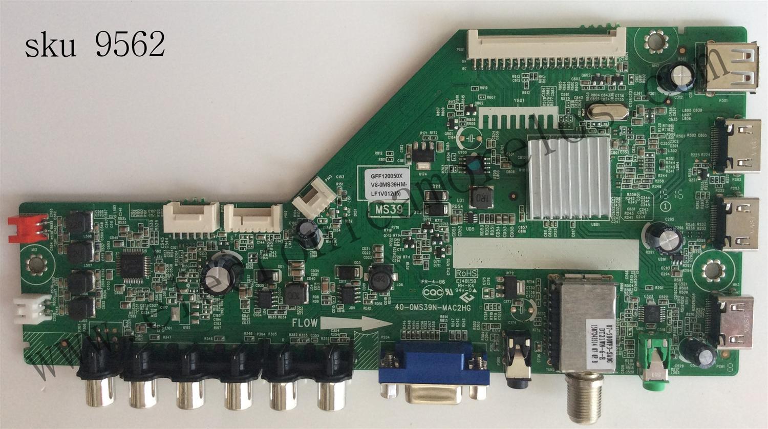 MAIN PARA TV TCL NUMERO DE PARTE GFF120050X / V8-OMS39HM-LF1V012 / V8-0MS39HM-LF1V012(I5) / 40-OMS39N-MAC2HG / MODELO L40B3800A