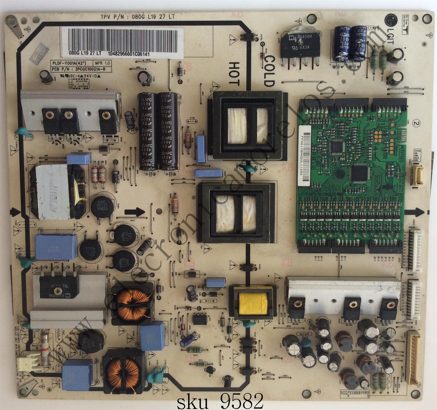 FUENTE DE PODER / VIZIO 080GL1927LT / 3PCGC10021A-R PLDF-Y001A / MODELO M421VT	