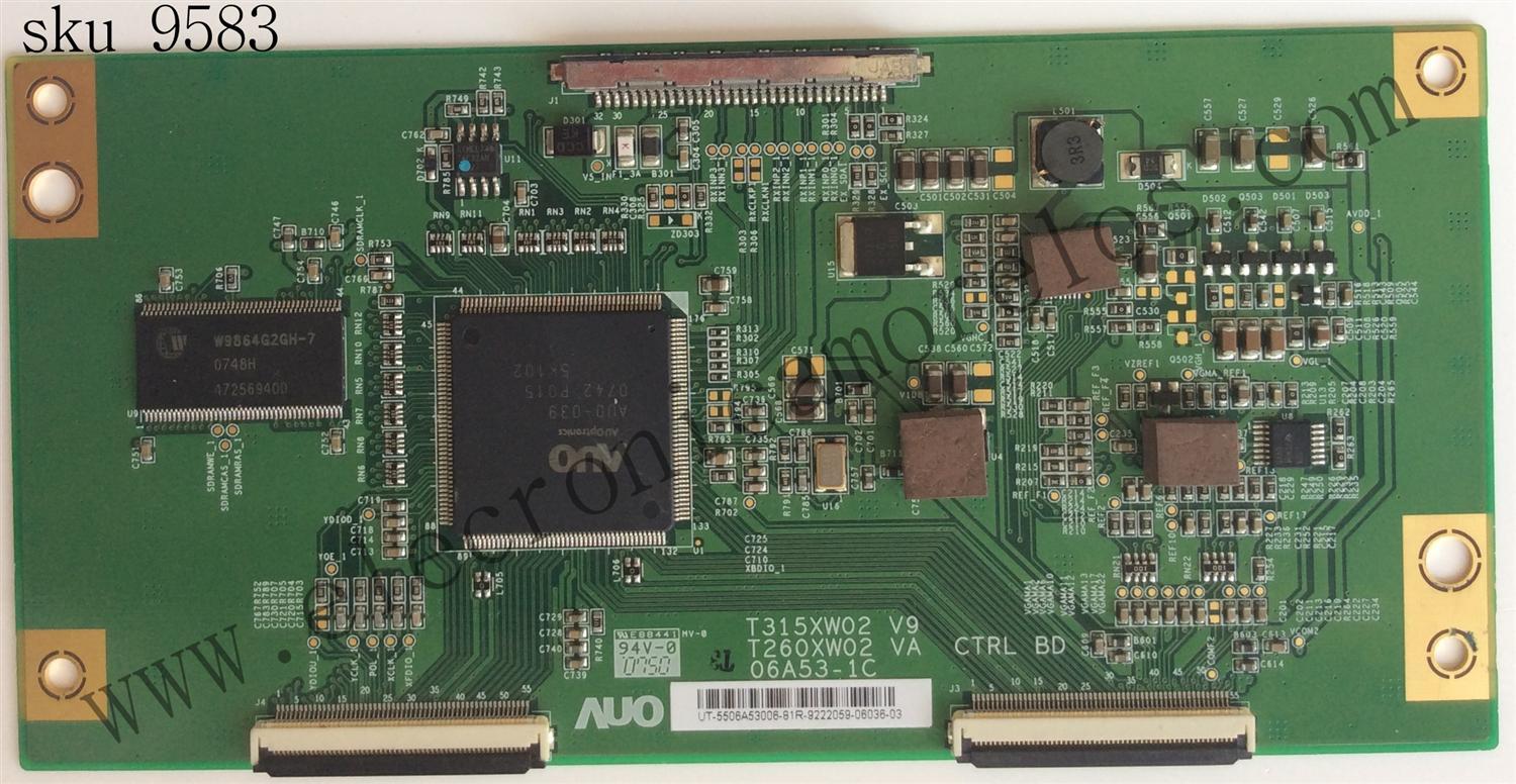 T-CON / SANYO 55.06A53.006 / T315XW02 V9 T260XW02 VA / 5506A53006 / MODELO DP32647-DP32648 / PANEL T315XW02	