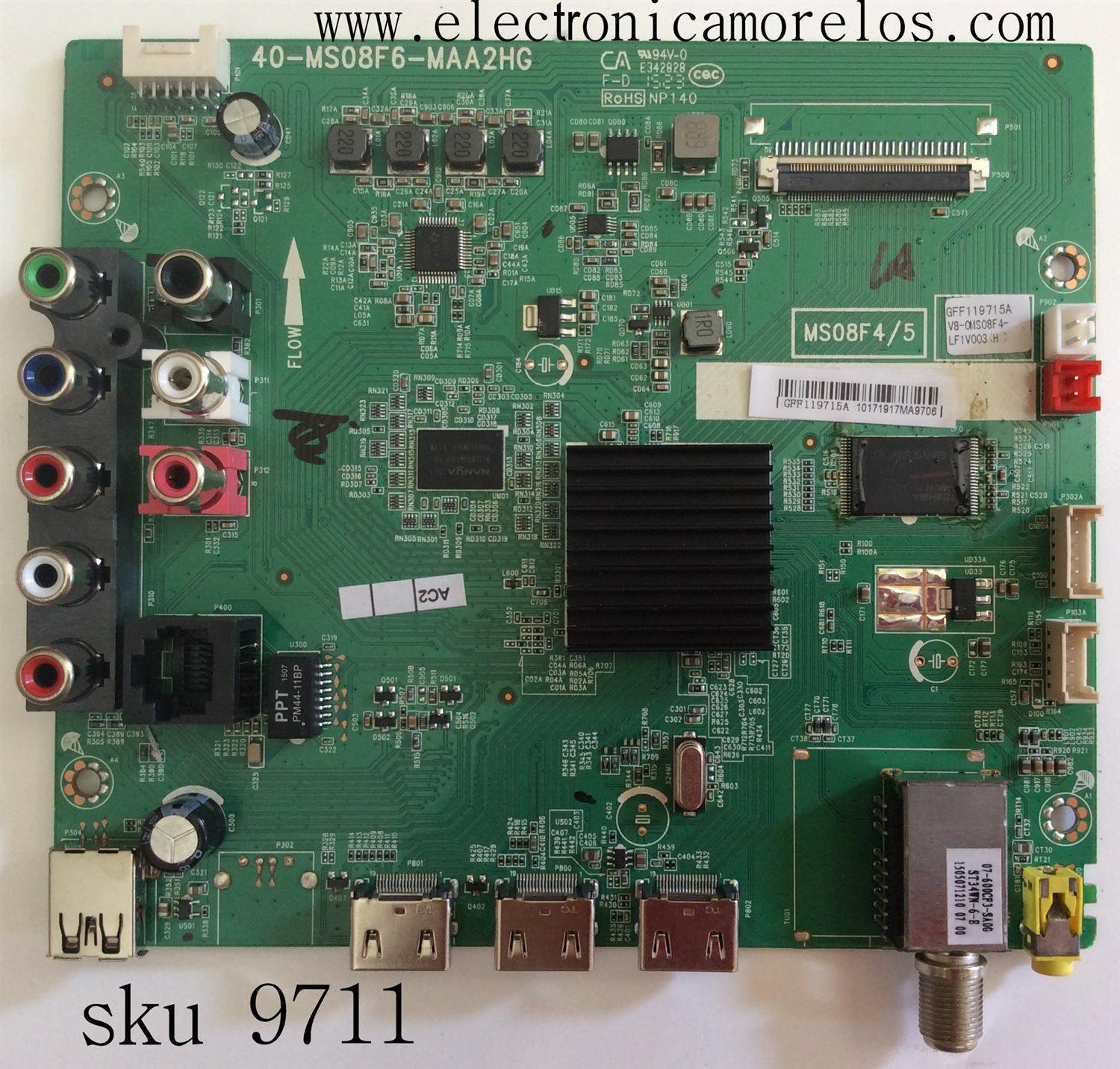 MAIN / TCL V8-OMS08F4-LF1V003(H) / GFF119715A / V8-0MS08F4-LF1V003(H) / 40-MS08F6-MAA2HG / MS08F4/5	