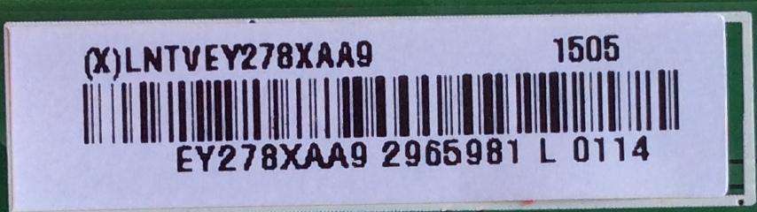 DRIVER / VIZIO LNTVEY278XAA9 / (X)LNTVEY278XAA9 / MODELO M49-C1 LTM7SQAR	 - Imagen 2