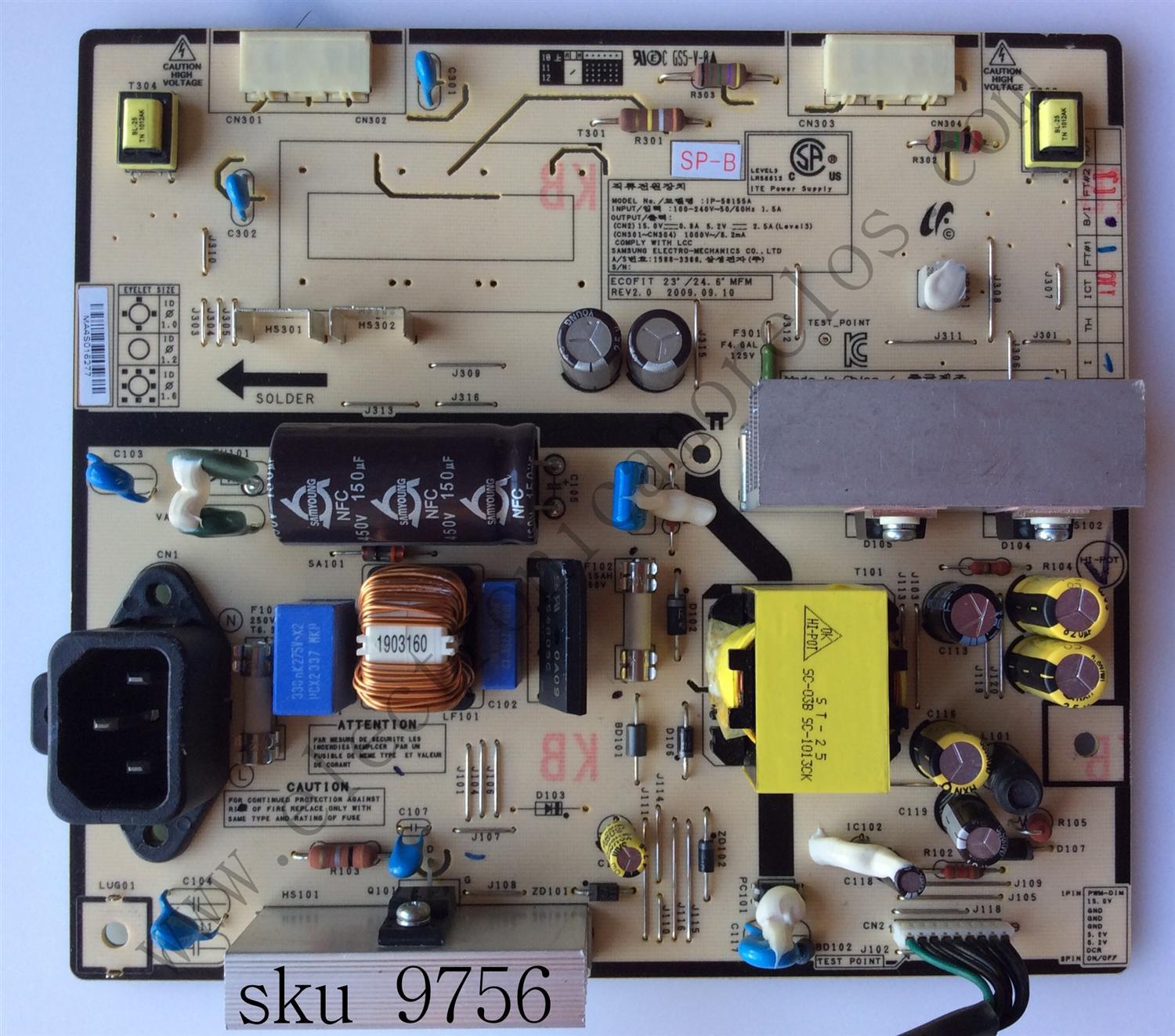 FUENTE BACKLIGHT / SAMSUNG BN44-00226E / MODELO LS23EMNKUY / ZA EM25TS	