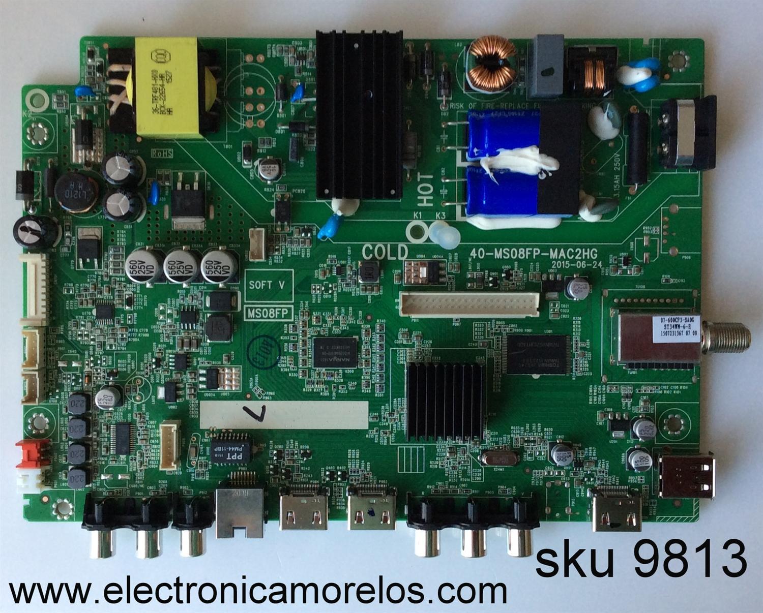 MAIN / FUENTE / TCL IFF120287A / MS08FP / 40-MS08FP-MAC2HG	