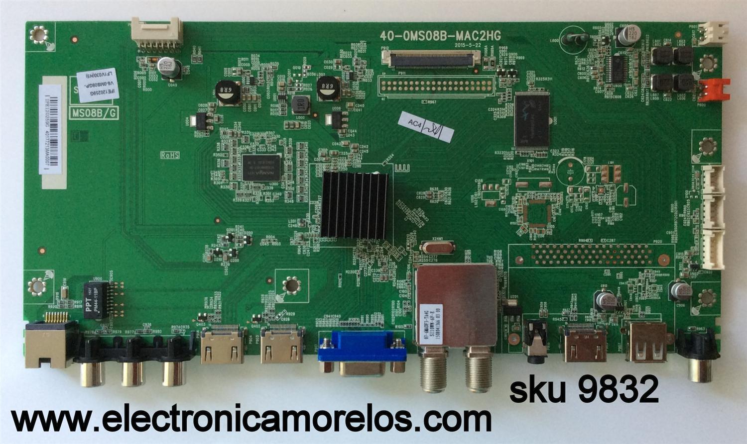 MAIN / TCL V8-0MS08GP-LF1V030(H5) / IFE120259G MS08B/G 40-0MS08B-MAC2HG	