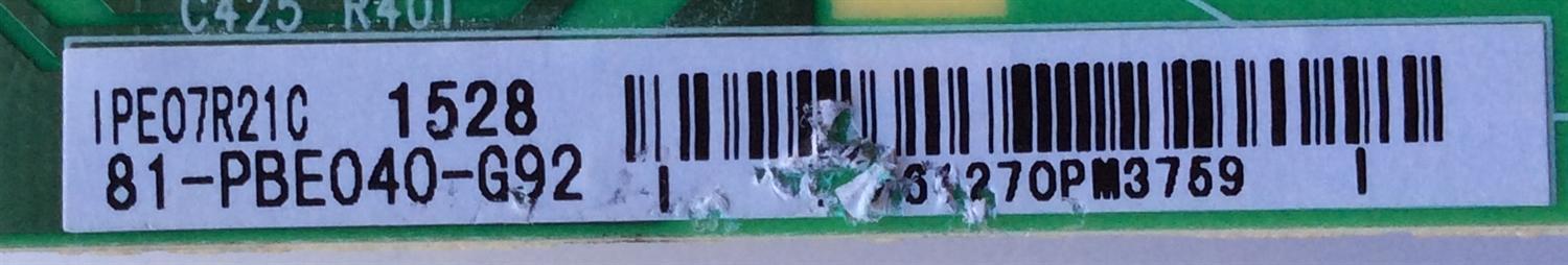 FUENTE DE PODER / TCL 81-PBE040-G92 / CCP-508 / IPE07R41 / IPE07R21C	 - Imagen 3